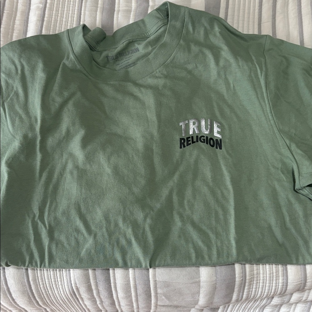 True Religion Olive Green Tee
